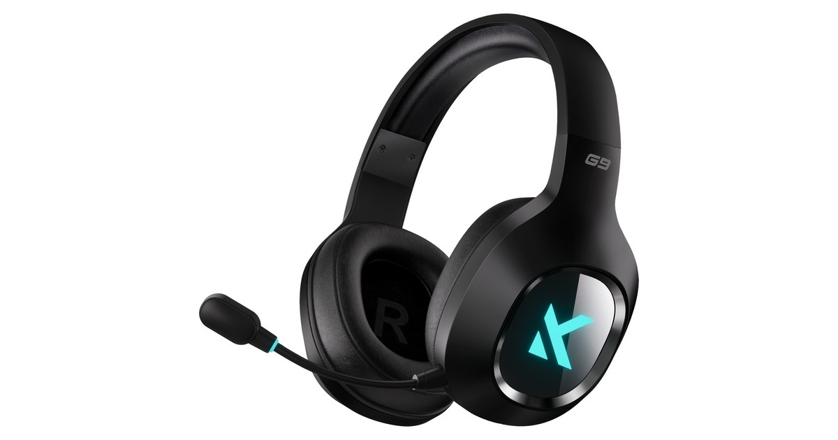 MCHOSEG9 Pro Wireless  over-ear gaming headset  (Zwart, Wired / 2.4G / BT Wireless / Type-C)