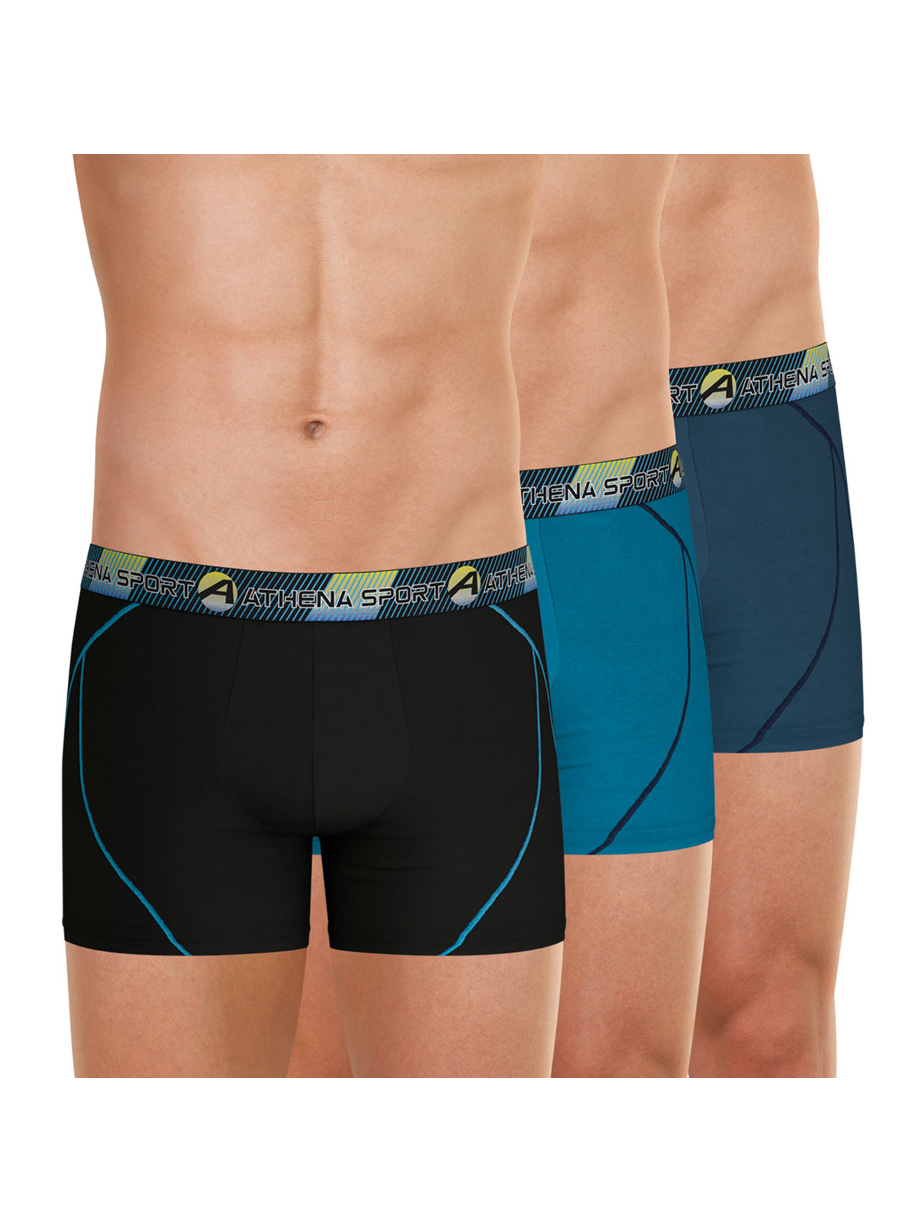 Lot de 3 boxers longs Training Dry