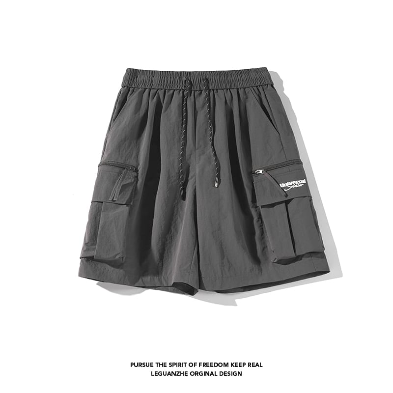 Giuliana - Cargo-sweatshort met trekkoord in de taille