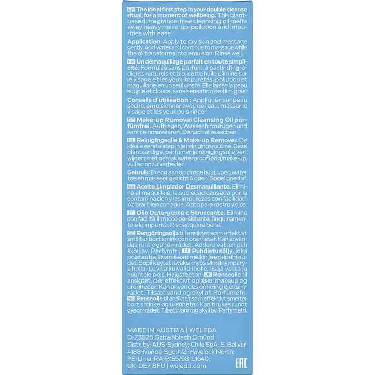 Weleda Make-up Removal Cleansing Oil mit Flasche, 150 ml