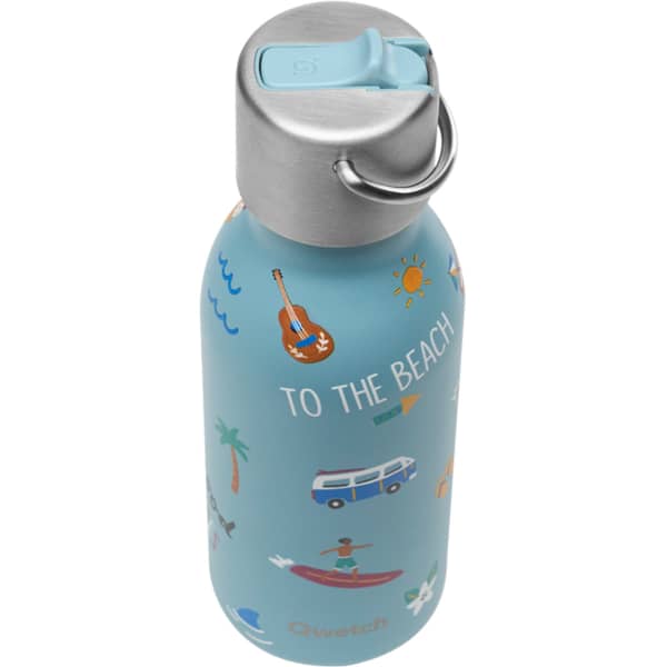 Bouteille isotherme QWETCH INSULATED STAINLESS STEEL BOTTLE KIDS HONOLULU 350 ML STEEL BLUE