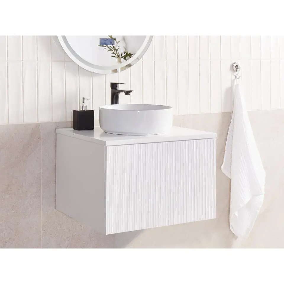 ALZIRA - Badkamermeubel - Wit - 60 x 52 cm - Hout