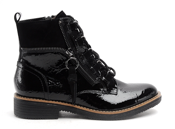 Fugitive boots bottine plates femme genete noir