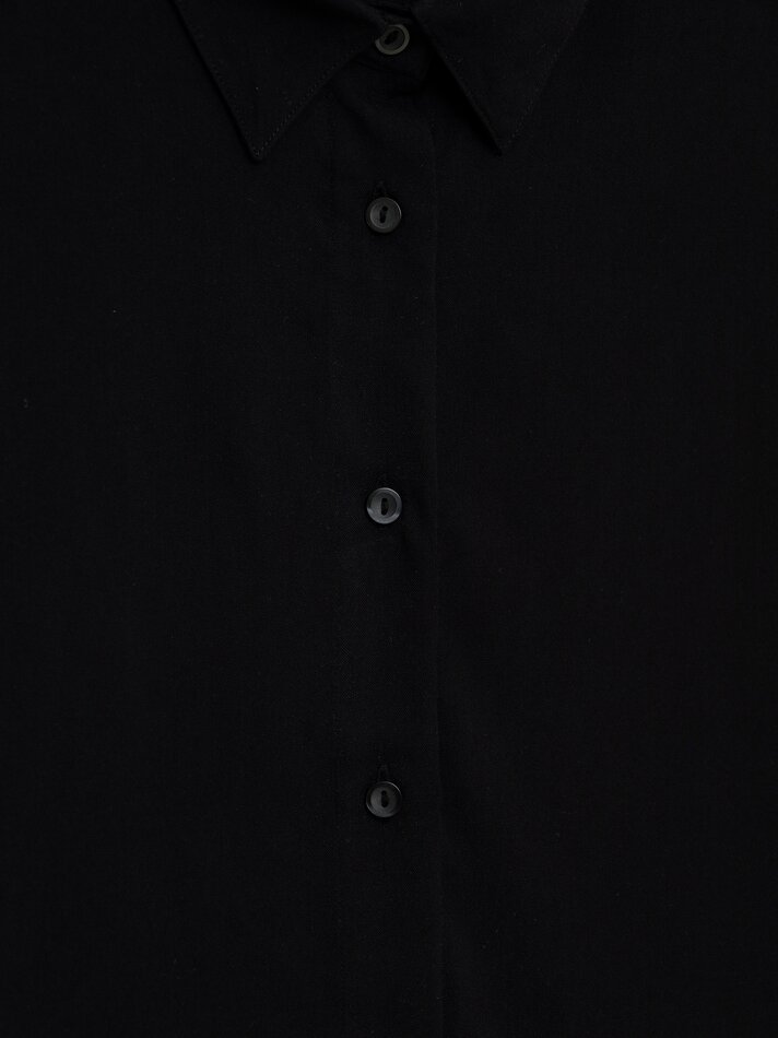 Blusa fluida sem mangas - Preta