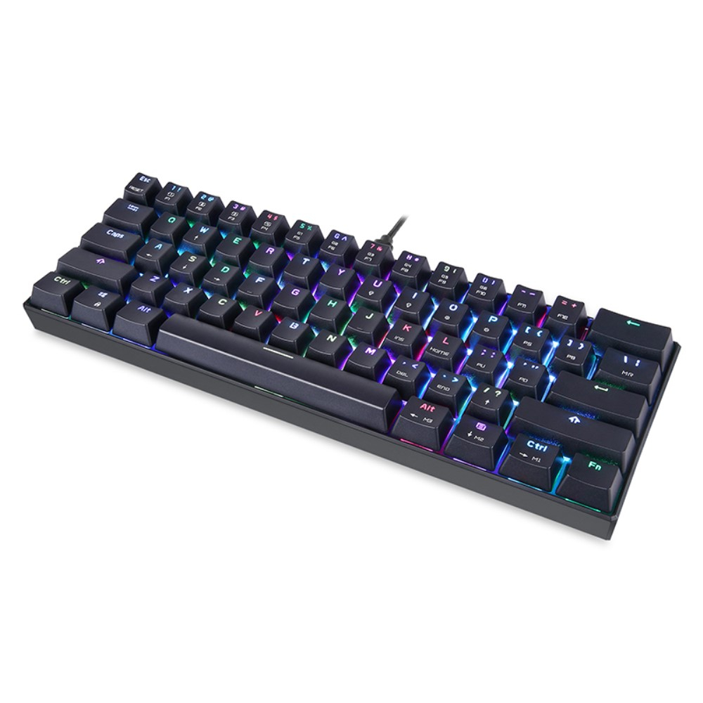 60% TKL Mechanische Gaming Tastatur mit Hintergrundbeleuchtung (QWERTY) Red Switches - Schwarz