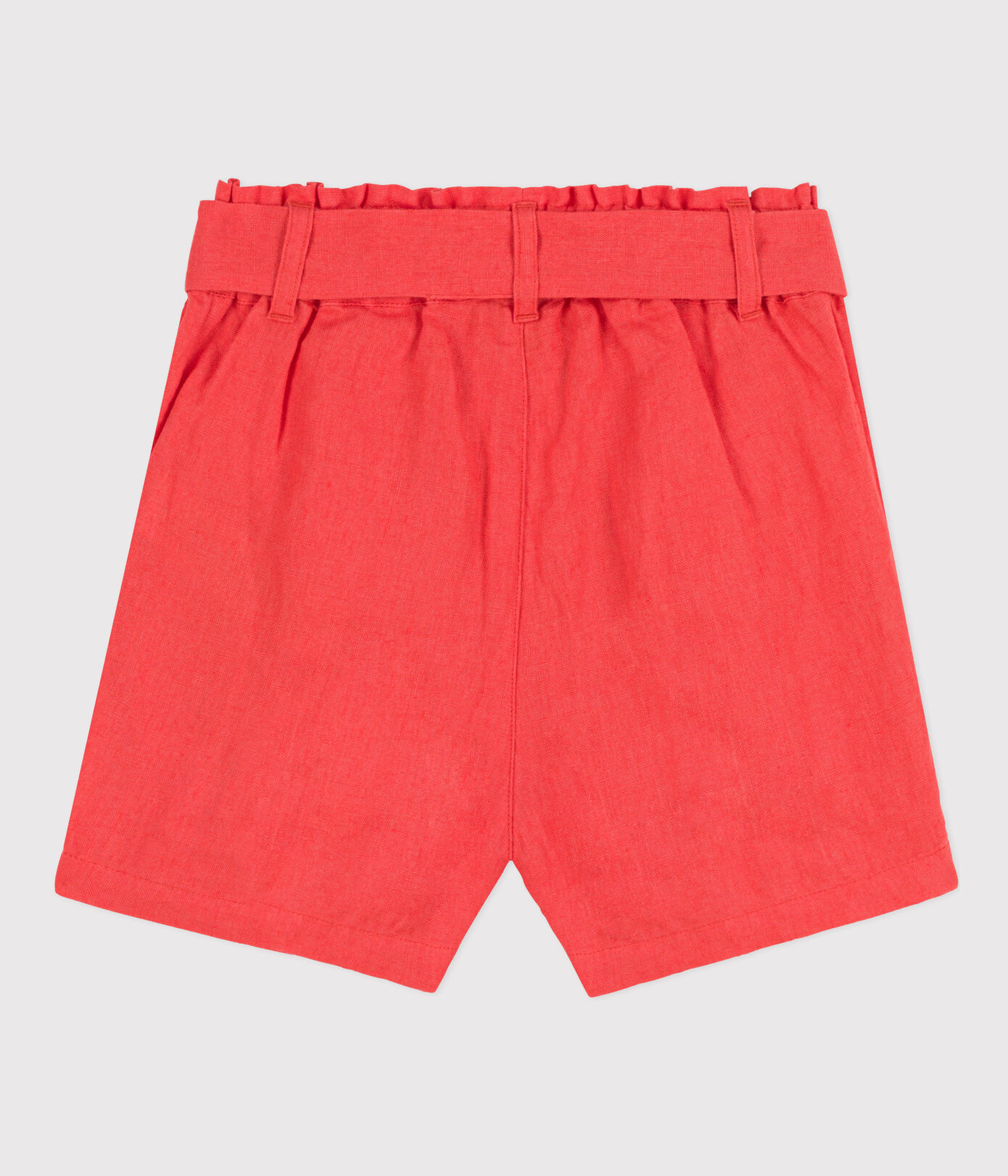 Short en lin enfant fille