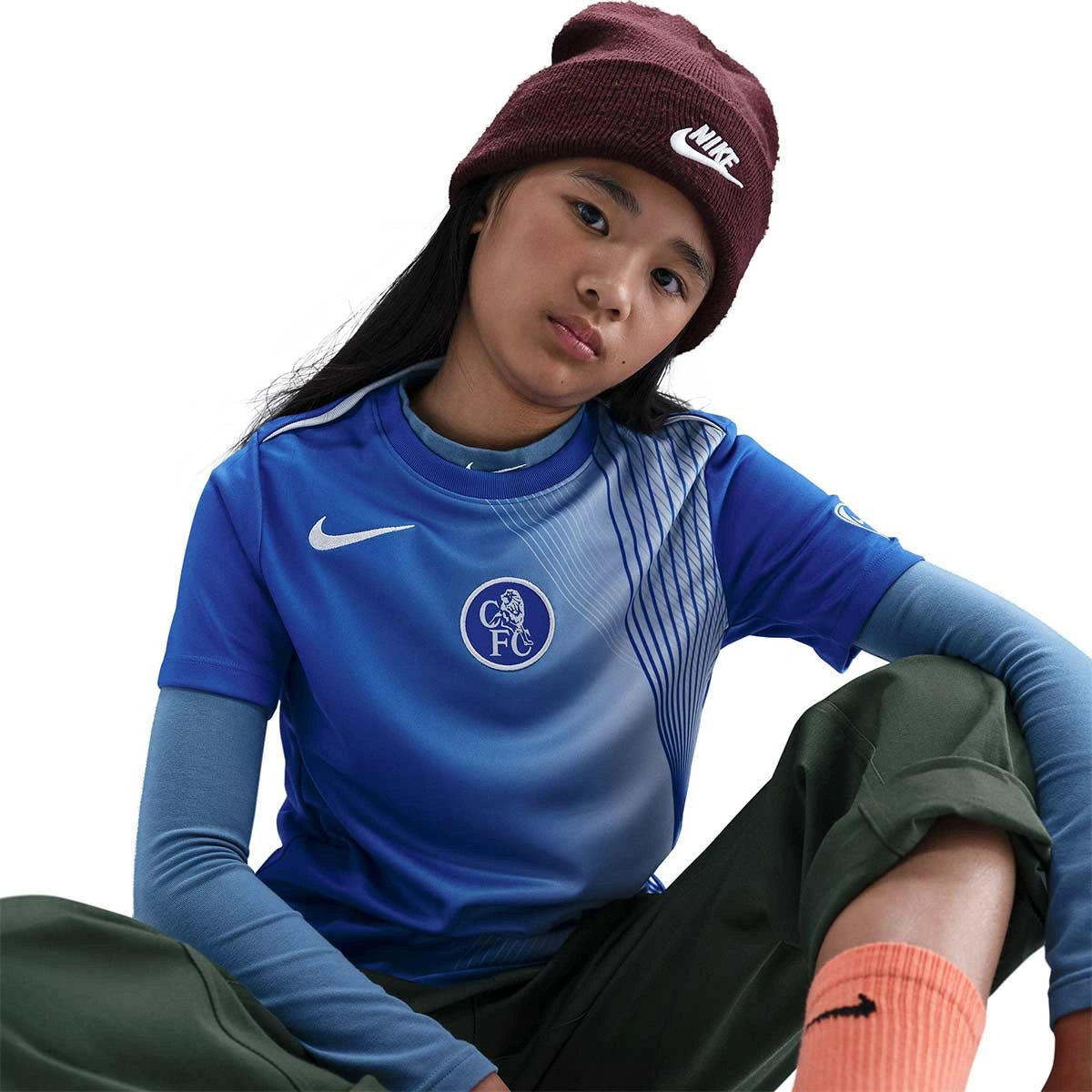 Camisola Nike Chelsea FC X Total 90 Pre-Match 2025-2026 Criança