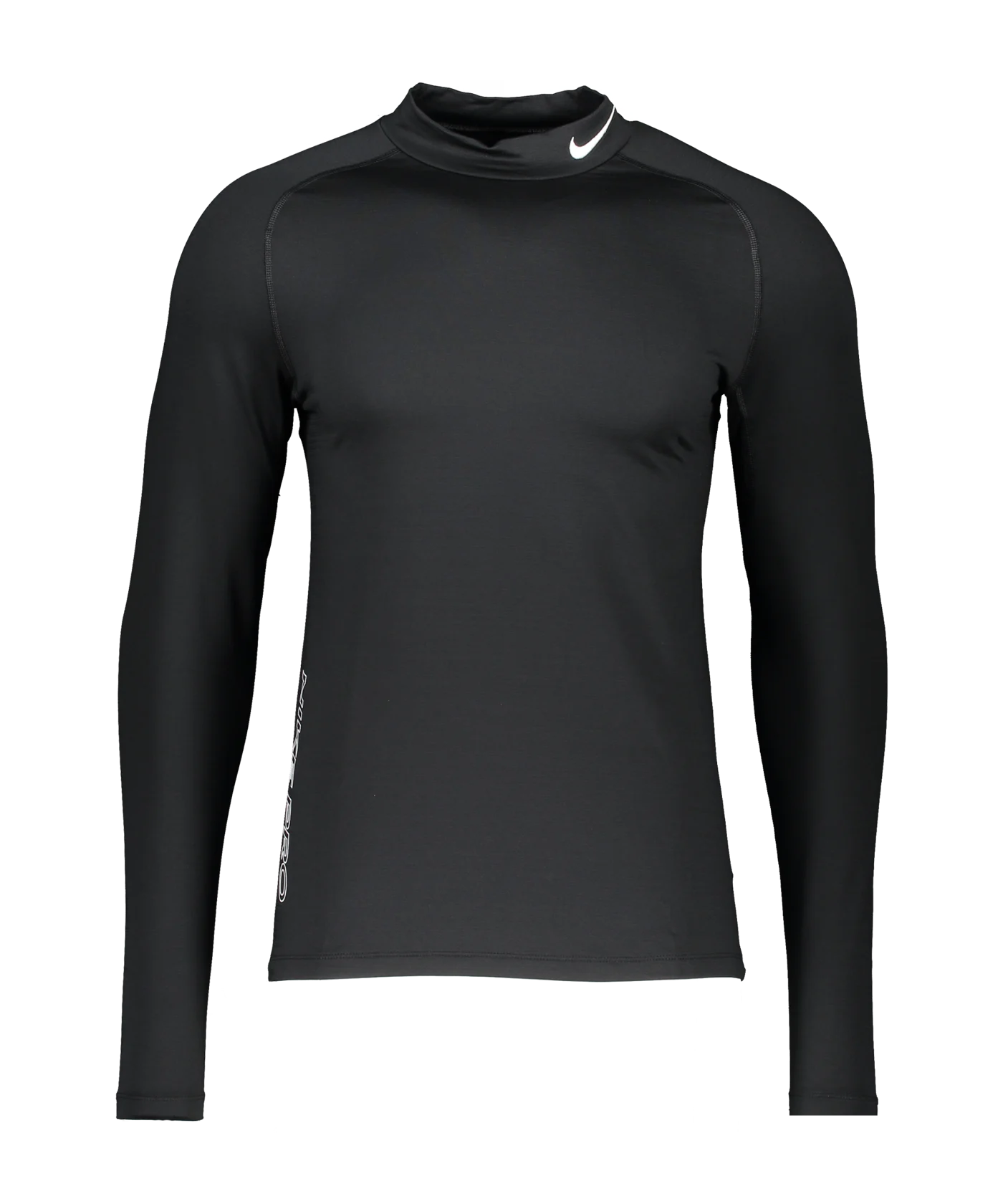 Nike Pro Warm Mock Sweatshirt Schwarz Weiss F010