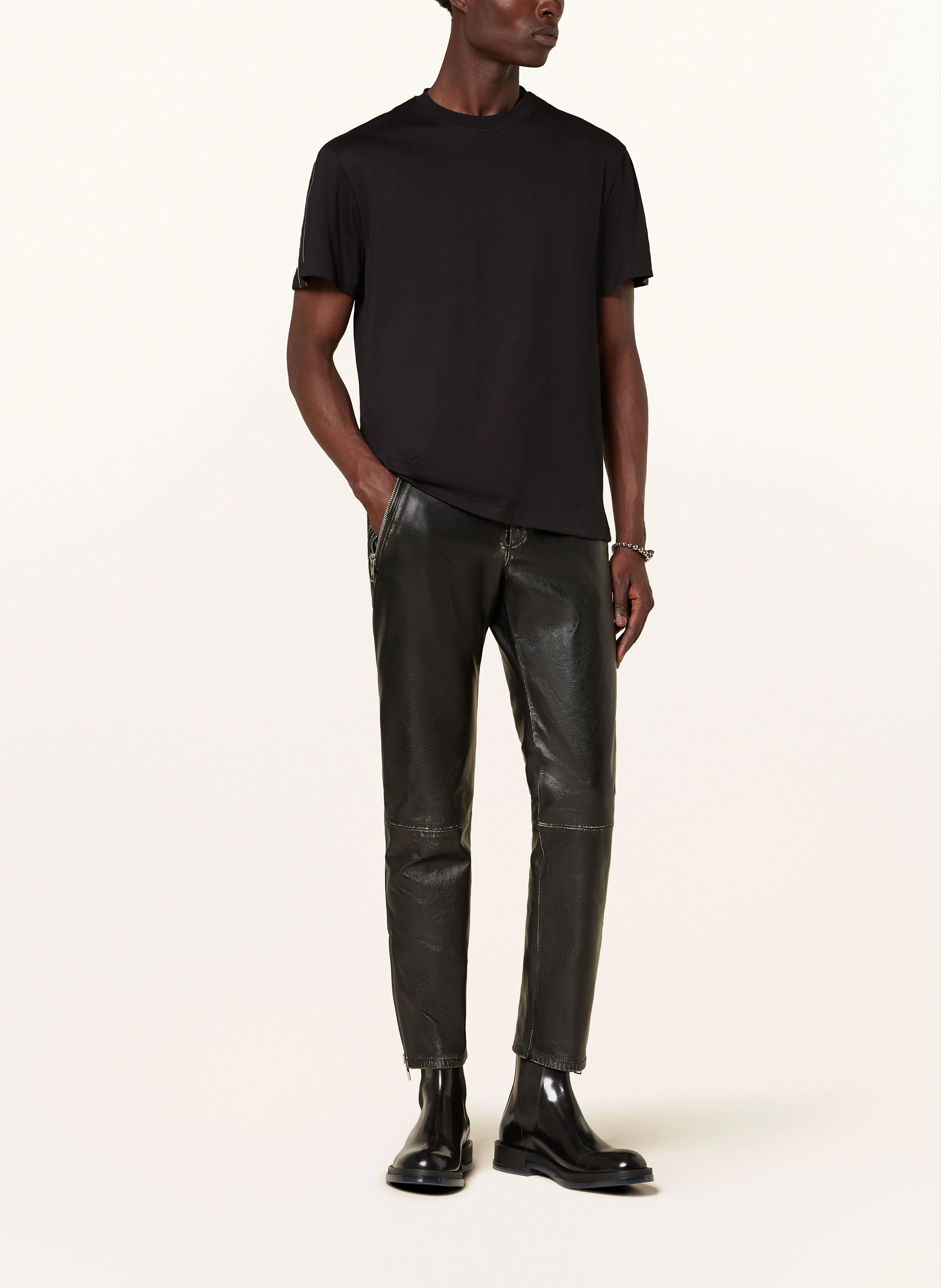 Alexander McQUEEN T-Shirt mit Galonstreifen