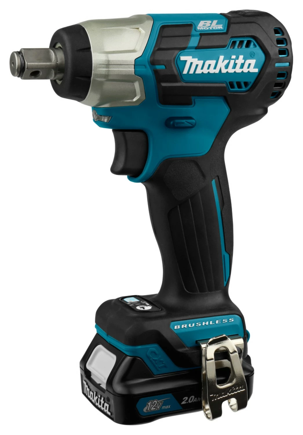 Makita TW161DSAJ 12V Li-Ion Accu Max Slagmoersleutel set (2x 2.0Ah accu) in Mbox - 165Nm - 1/2''