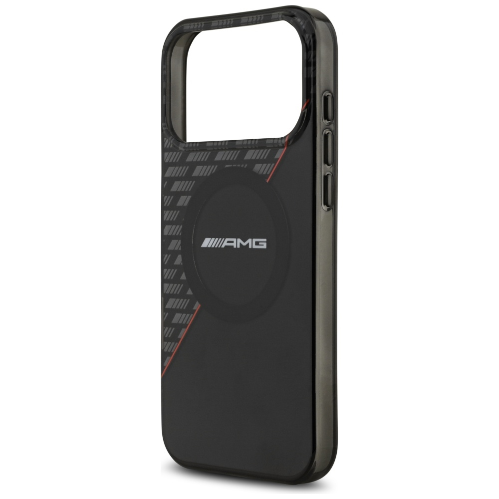 iPhone 17 Pro MagSafe Leder Hardcase Hülle Double Layer (AMHMP17L24HRDKR) - Schwarz