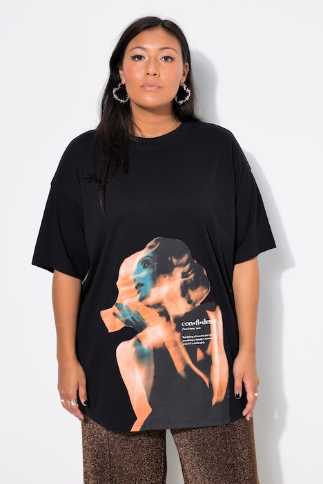 T-Shirt, Oversized, Rücken-Fotoprint