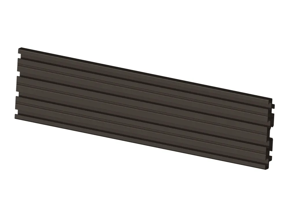 Multibrackets PRO Single AL rail - Komponenter til montering (monteringsskinne) - for videovæg - aluminium - sort