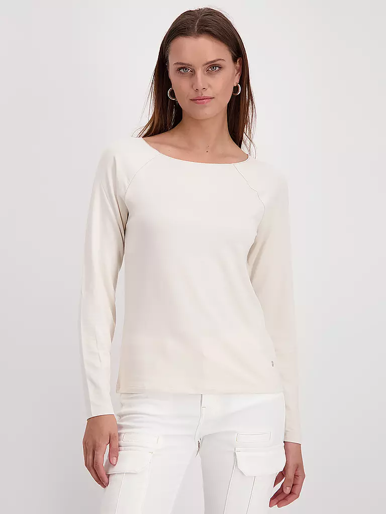 MONARI Langarmshirt creme