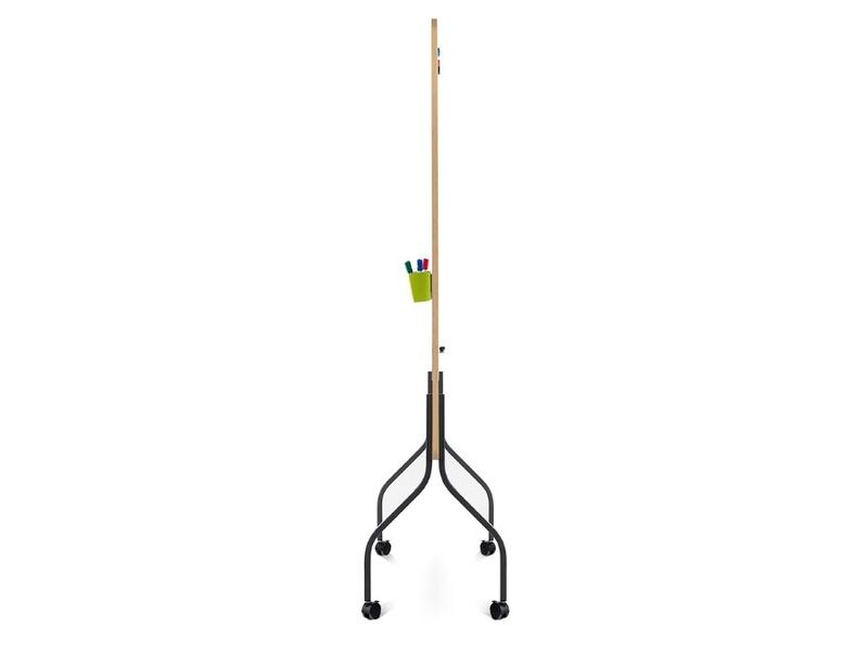 Rocada Moderationstafel NATURAL, 100 x 150 cm Mobile Präsentationswand mit Whiteboard-Oberfläche
