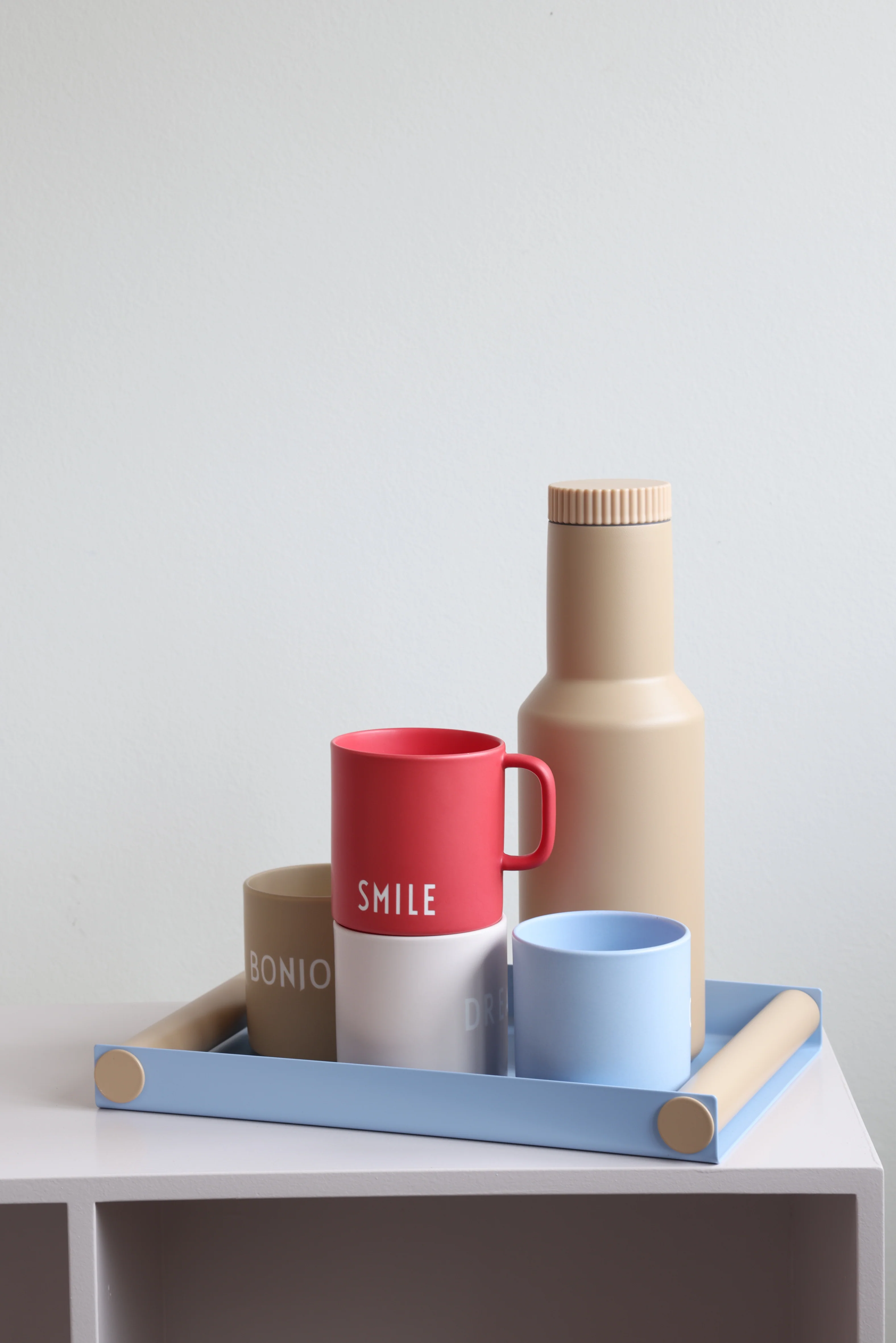 Design Letters  Favourite cup, Smile - rød