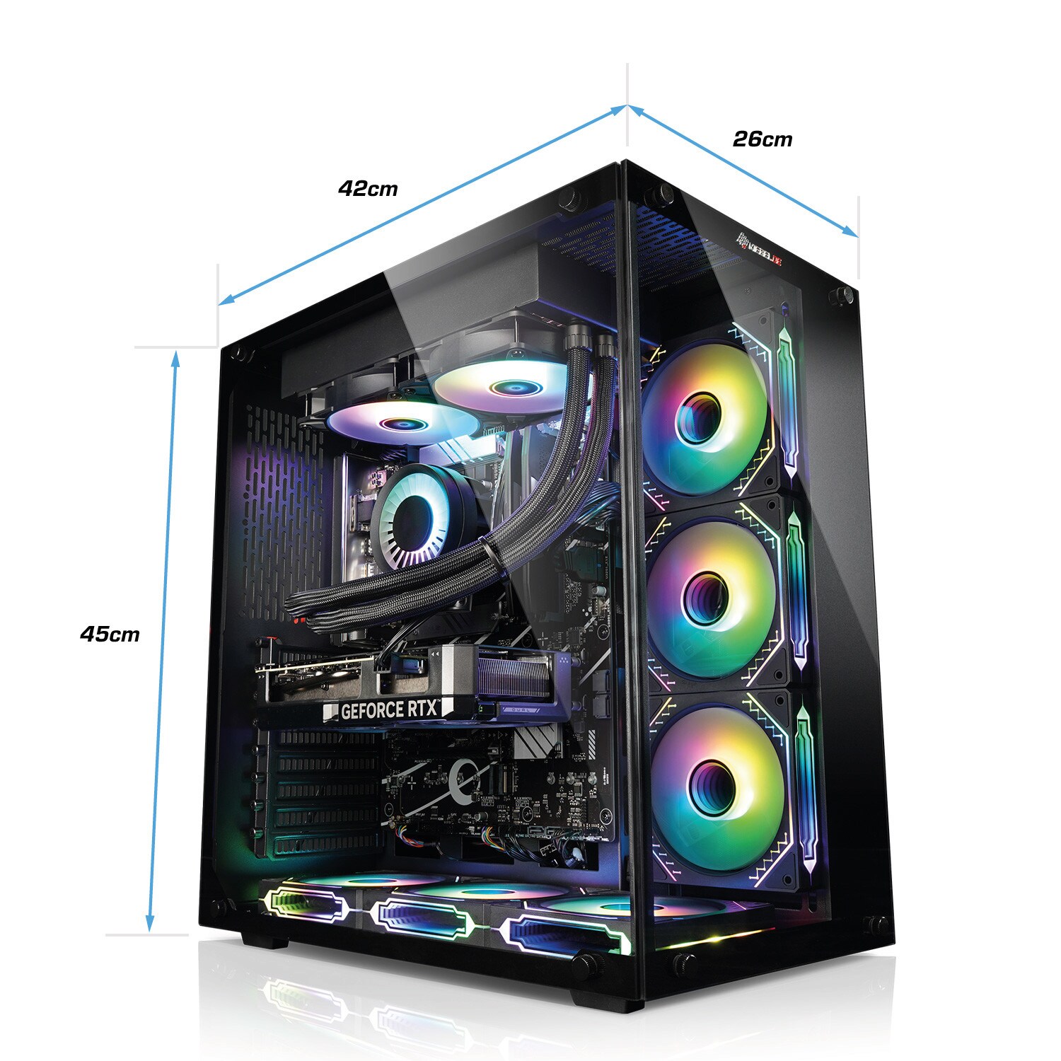 Gaming PC Panorama 11 Intel Core i9-11900F, 32GB DDR4, NVIDIA RTX 4060 Ti 16 GB, 2TB SSD, WLAN, Windows 11