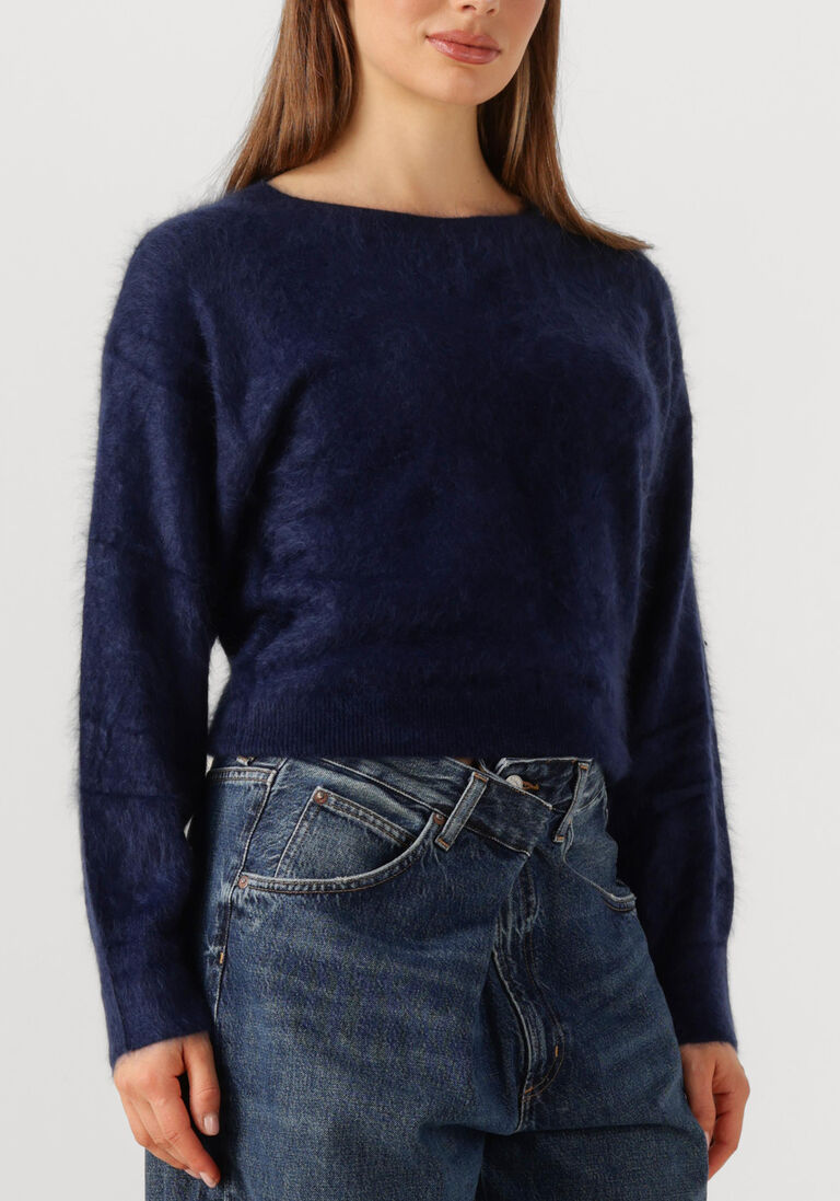 donkerblauwe absolut cashmere trui zoe