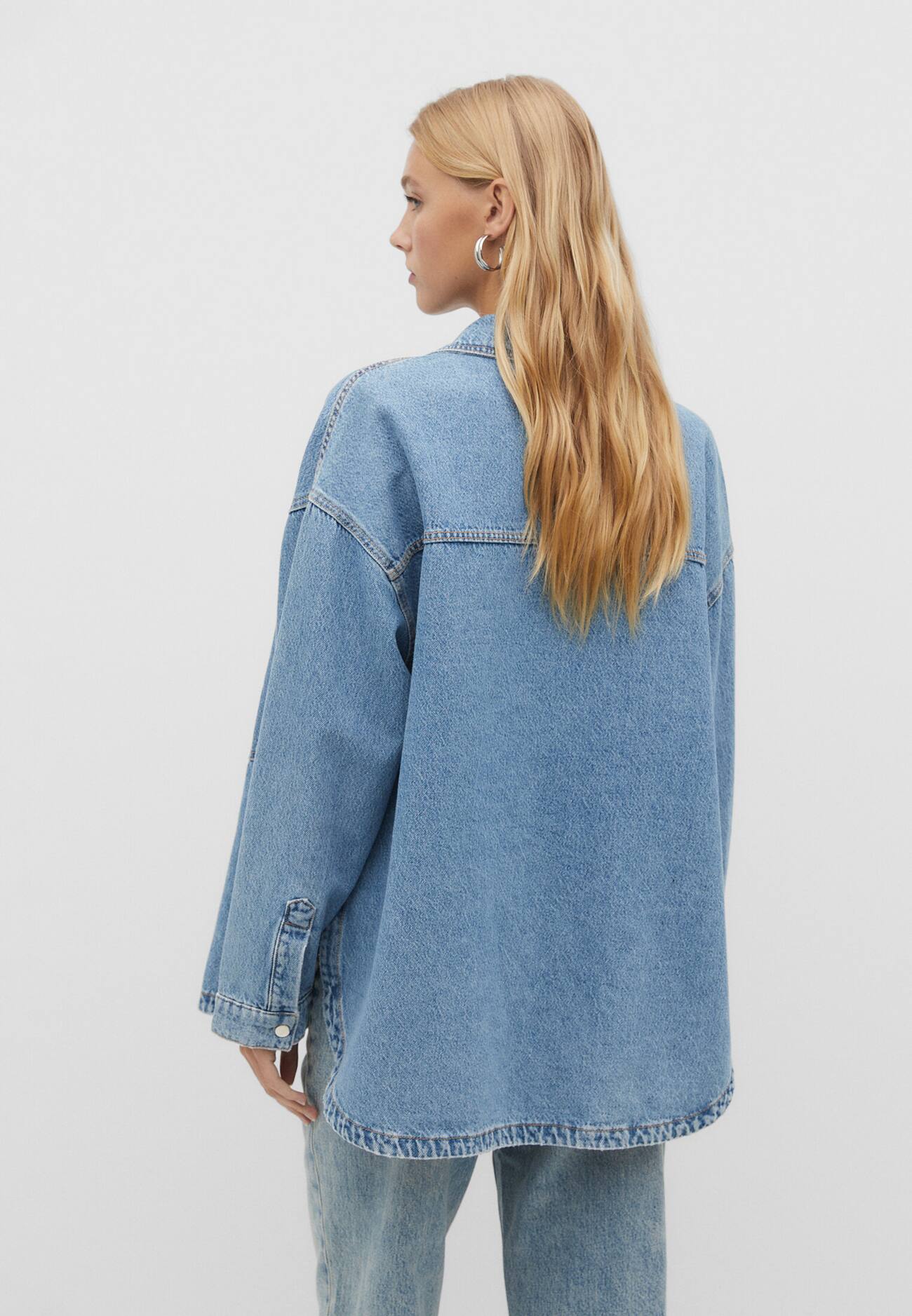 Sobretudo jeans oversized