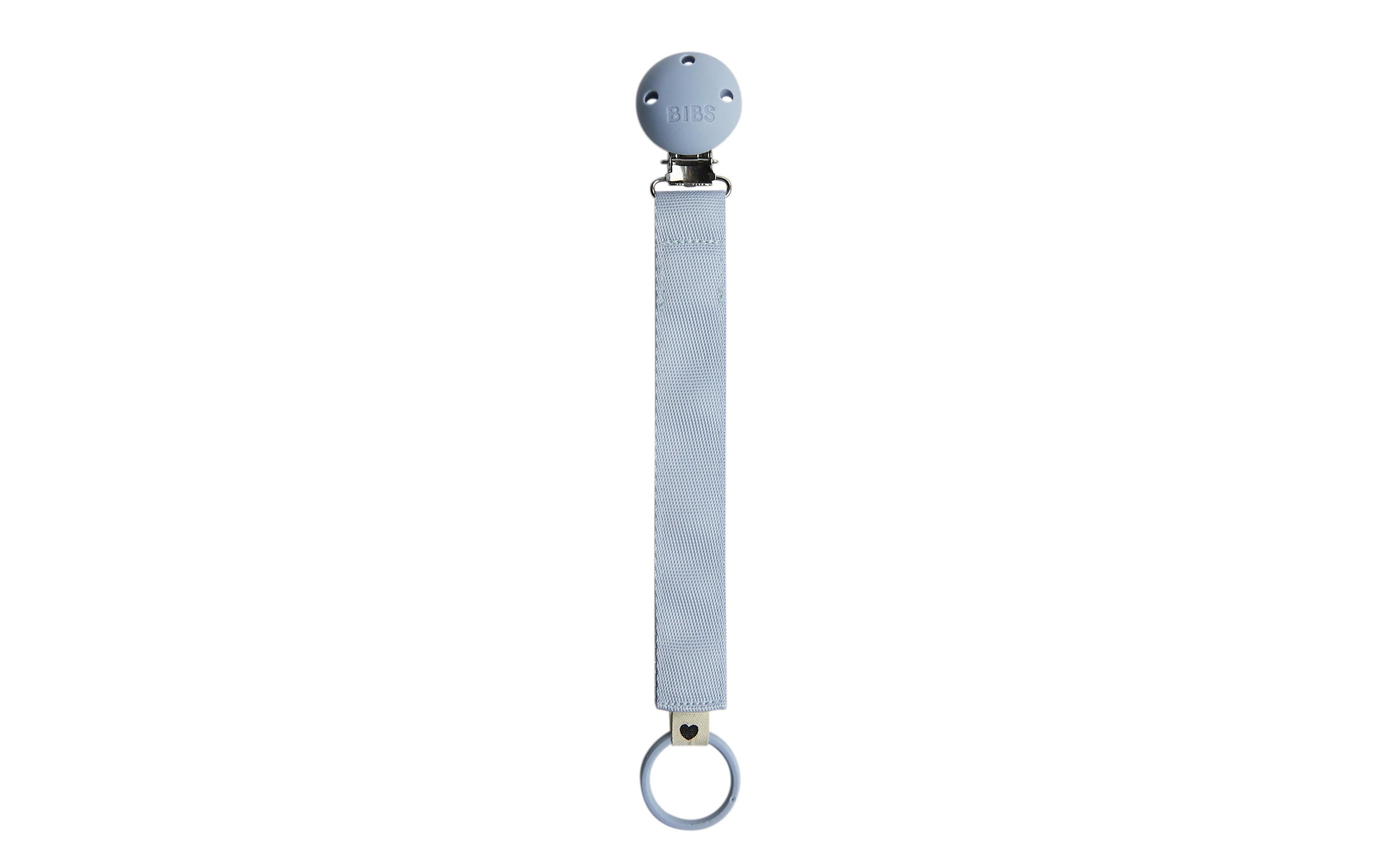 Nuggikette ribbon Dusty BluePraktischer Schnullerclip für den Alltag