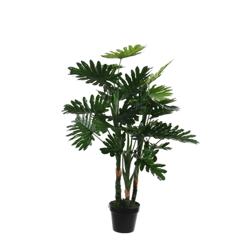 Philodendron Kunstplant in pot- H100 xø70 cm - Groen