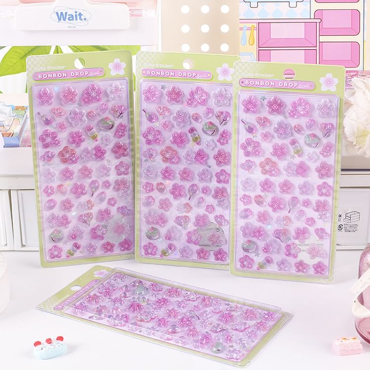 SASHI - 3D Bloemensticker