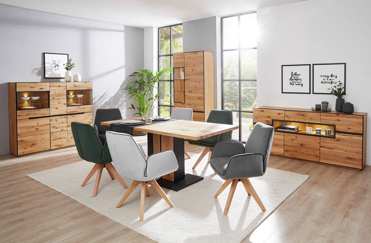 Linea Natura Vitrine mit Beleuchtung KELIO