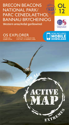 Brecon Beacons National Park / Parc Cenedlaethol Bannau Brycheiniog - Western Area / Ardal Gorllewinol - OS Explorer Map Active OL 12 (Sheet map, folded)
