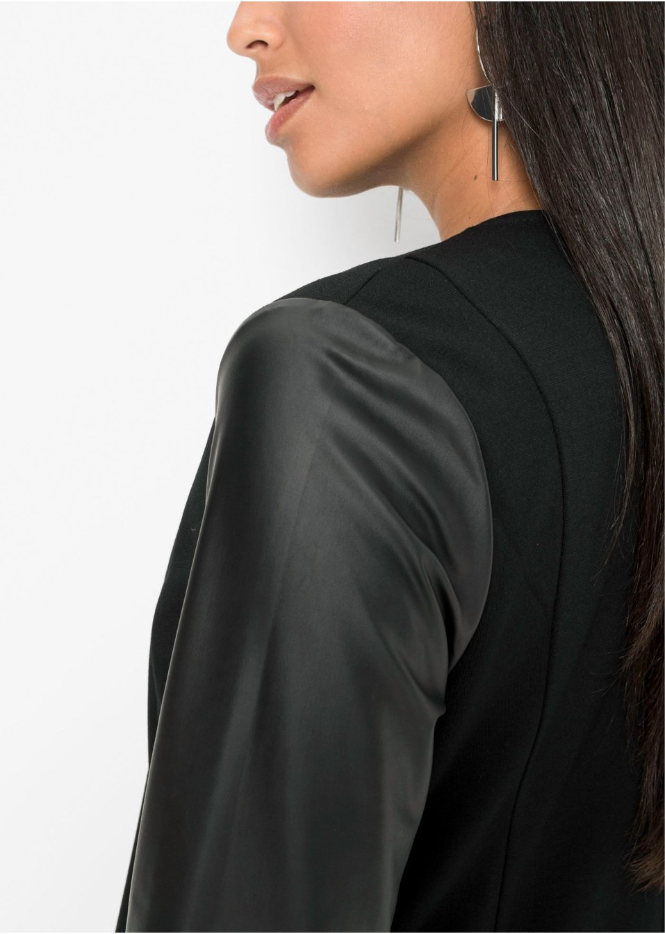 Veste à manches contrastantes