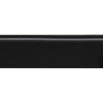 Muurplint kwartrond zwart 1,2 x 8