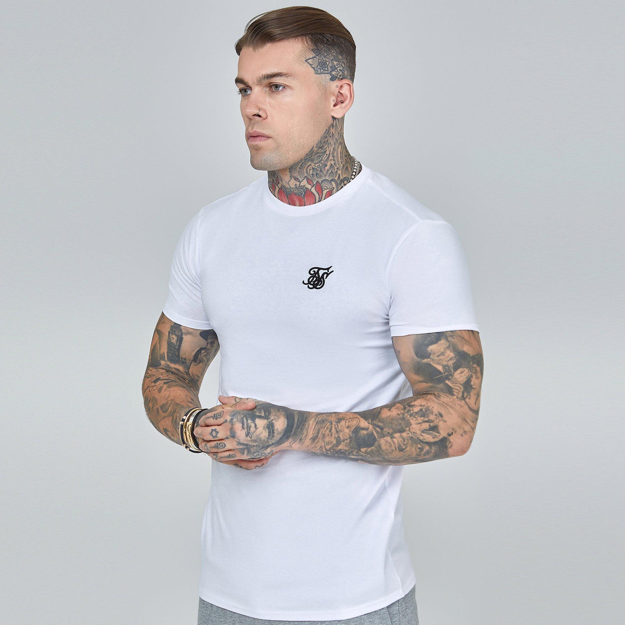 SikSilk Muscle Fit T Shirt Mens