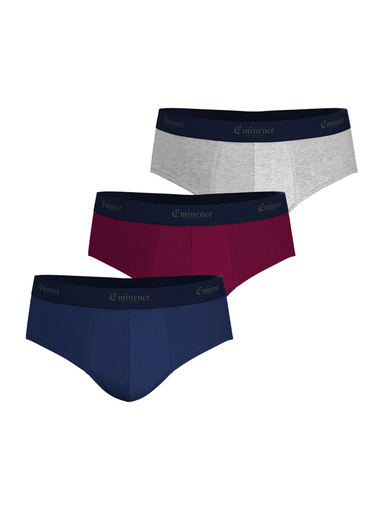 Lot de 3 slips coton stretch