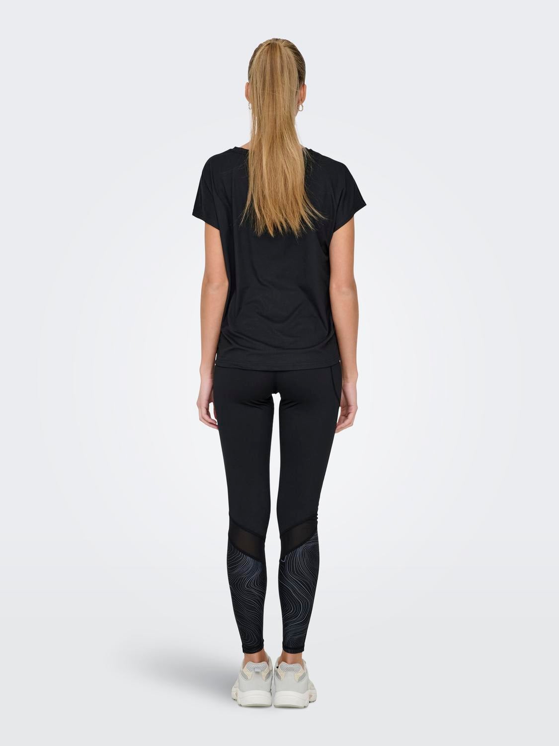 ONPMILA-2-ROCK Hohe Taille Enger Schnitt Sportleggings Black