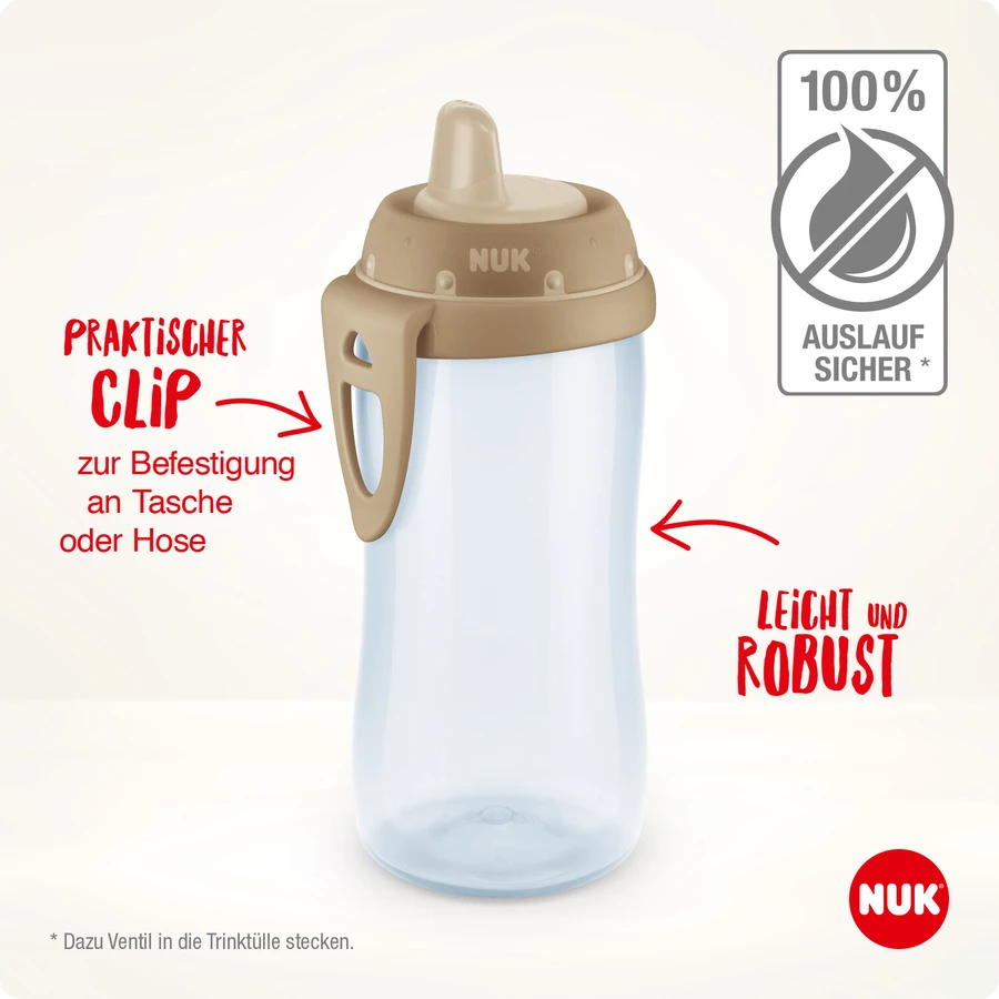 NUK Trinkflasche Kiddy Cup 300 ml,  Bambi