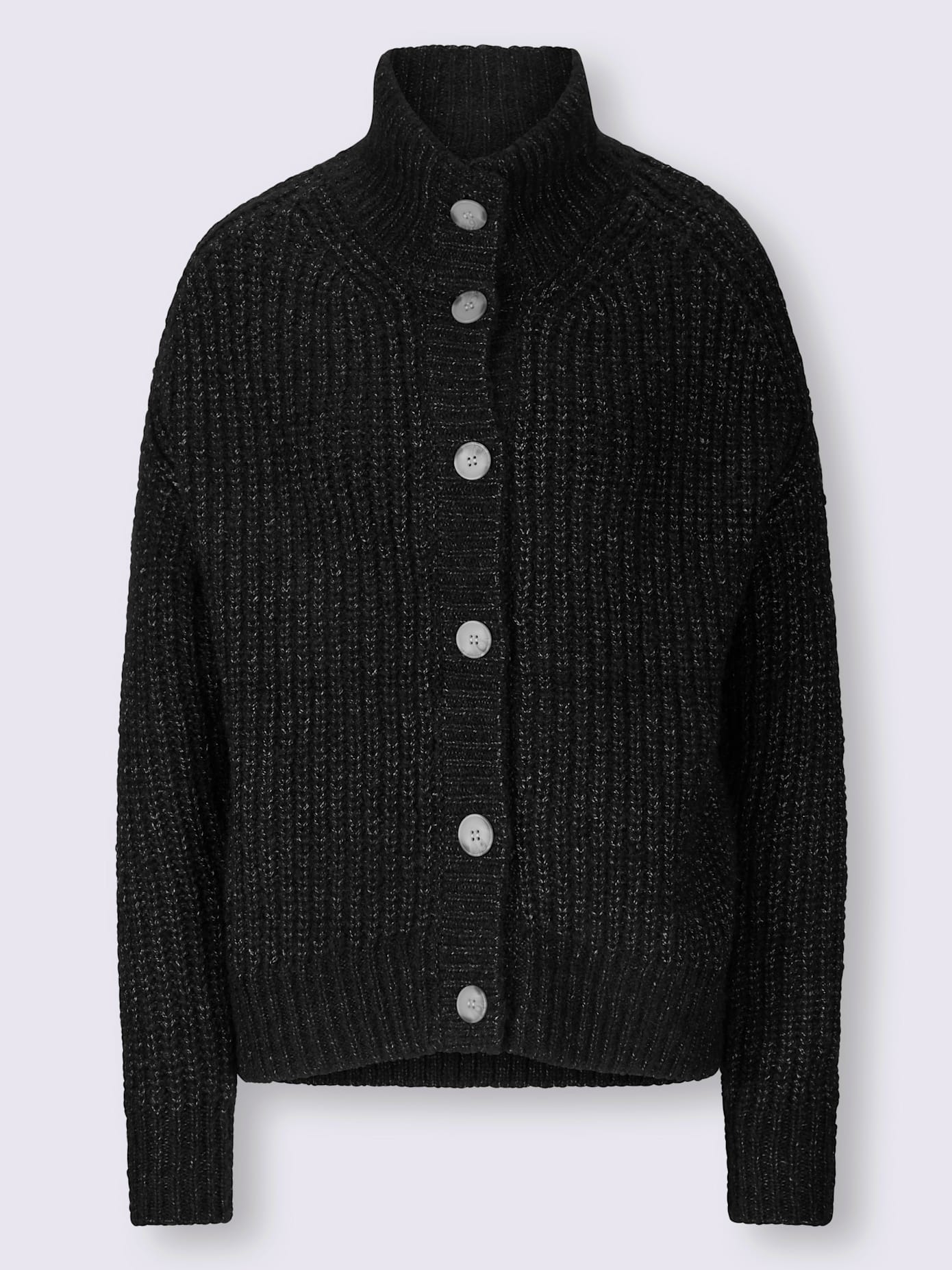 Veste en tricot 2 types de cols : col montant ou à revers