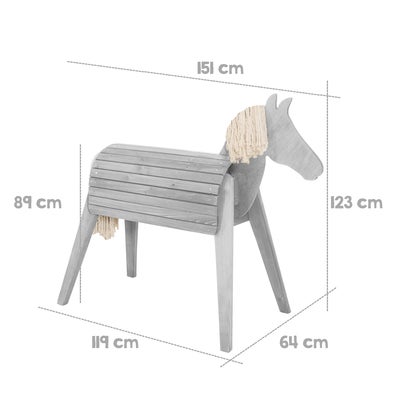 Roba Utendørs Lekehest, Grå