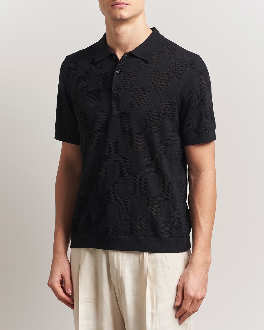J.Lindeberg Reymond Stacked Bridge Polo Black