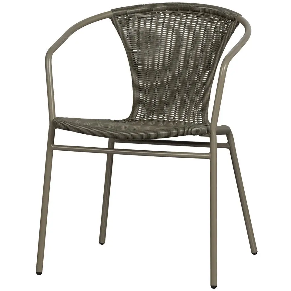 WOOOD Weston Stoelen Buiten - Rattan/Metaal - Jungle - Set van 4