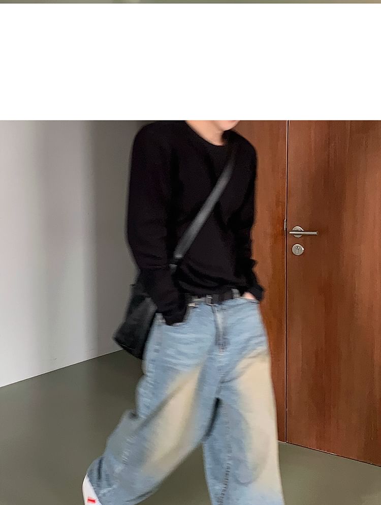 MRCYC - Mid Rise Washed Wide Leg Jeans