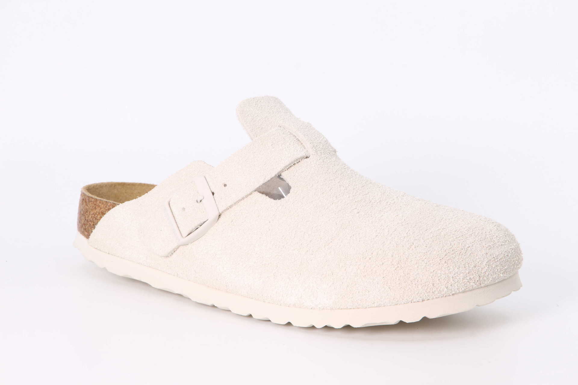 Birkenstock Boston schmal antique white