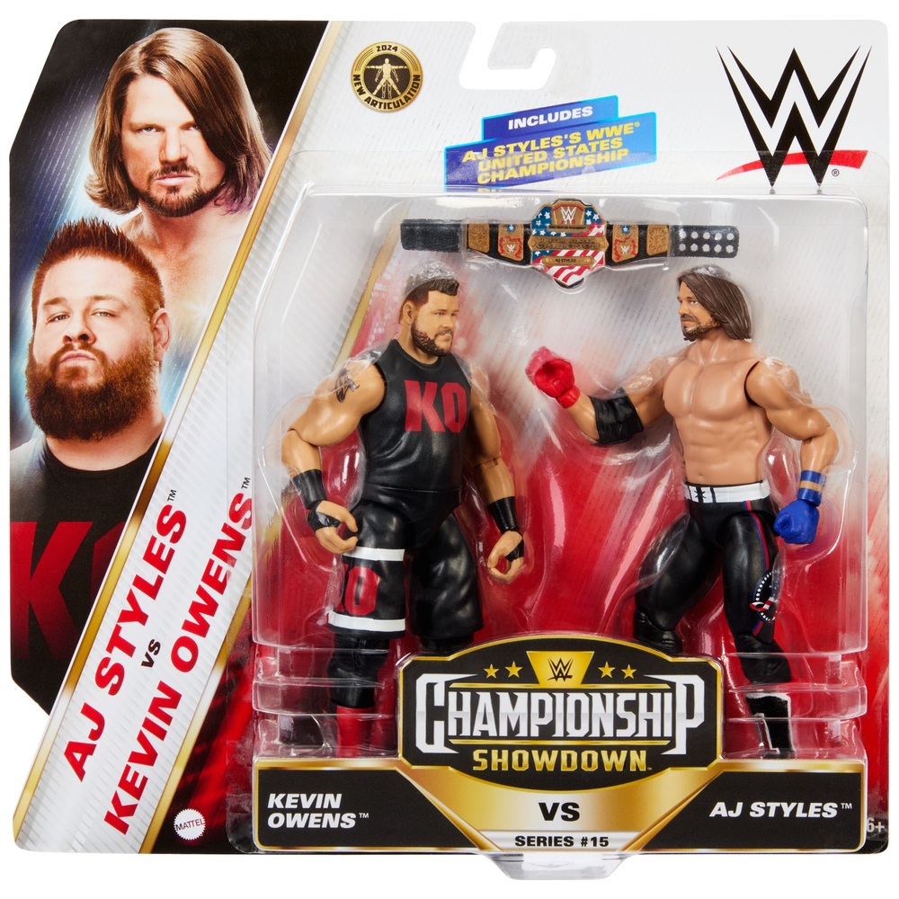 WWE Championship Showdown: Kevin Owens vs. AJ Styles – Actionfiguren-Doppelpack