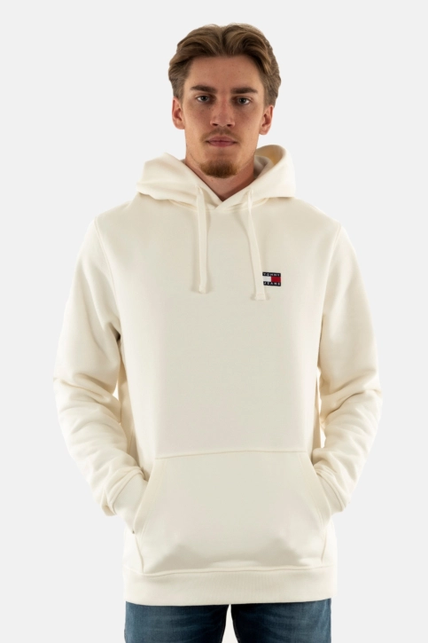 Sweat tommy jeans reg badge ybh ancient white
