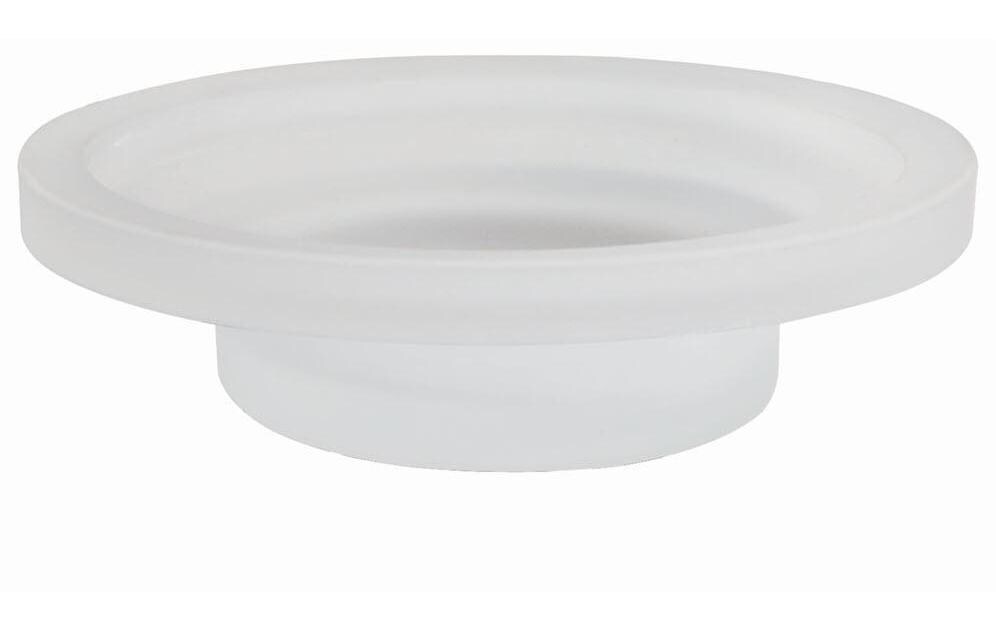 Seifenschale Milo WeissSeifenschale aus Glas