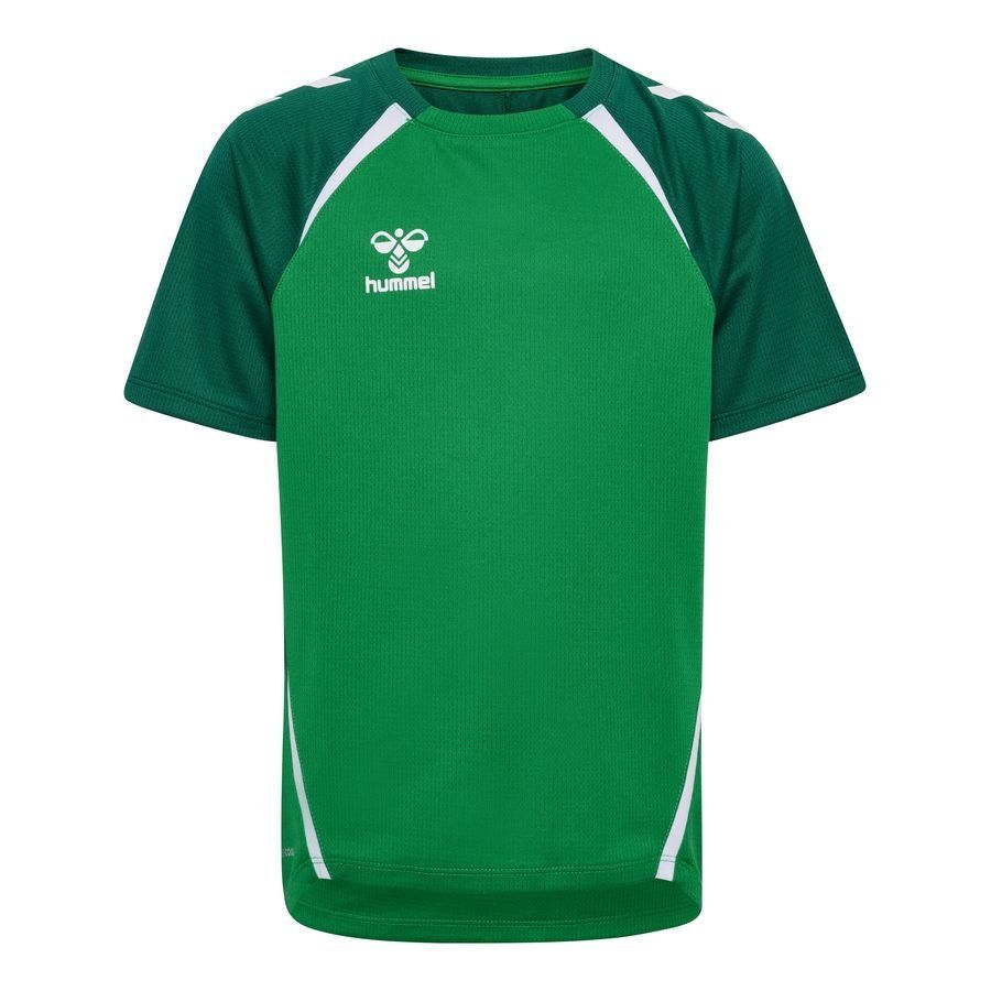 Hummel T-shirt d'Entraînement hmlLEAD 2.0 - Vert/Vert/Blanc Enfant