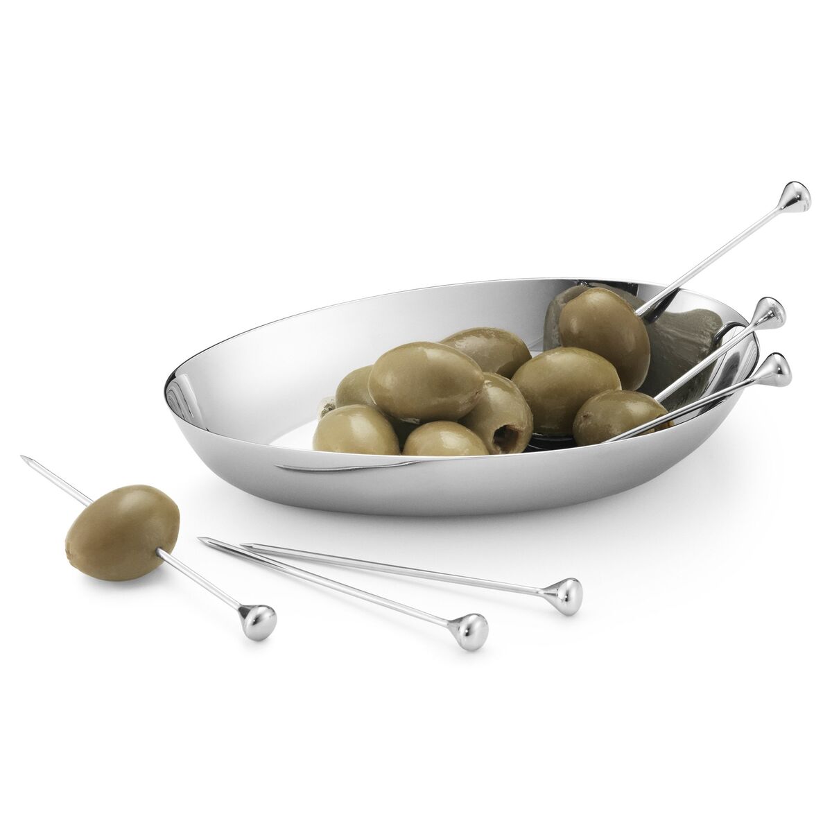 Sky Mat/Cocktail Pinner Rustfritt Stål 6 Stk