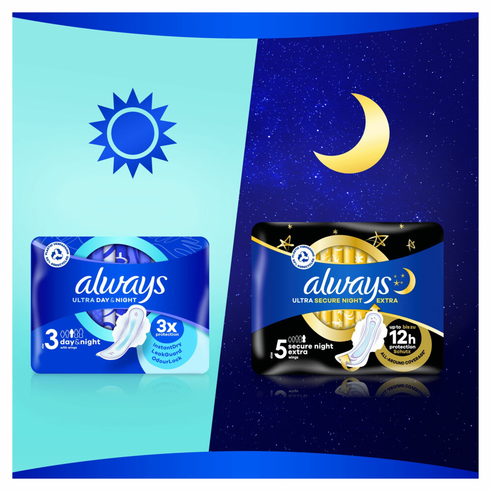 Always Maandverband Ultra Secure Night Extra84 stuks