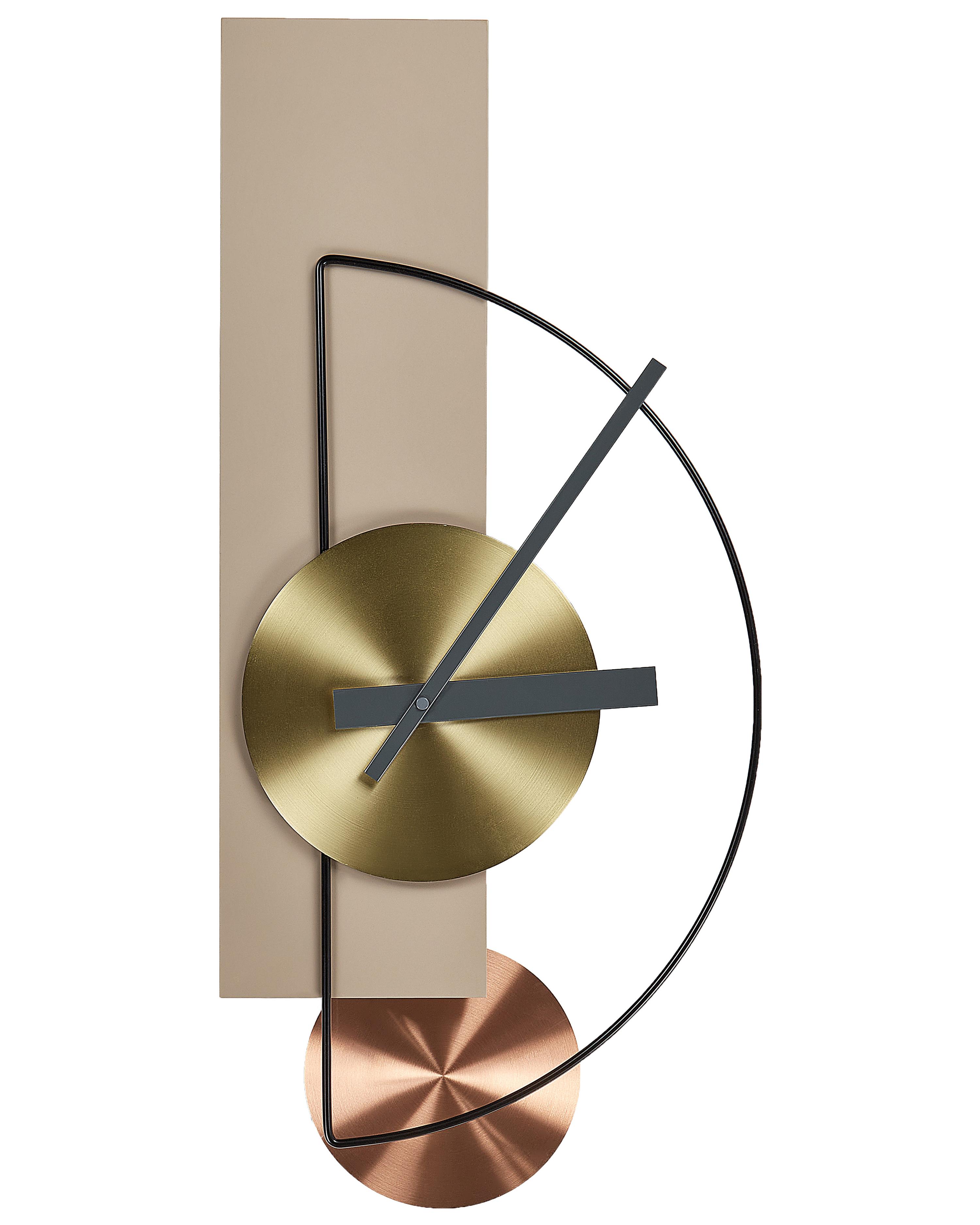Wandklok CEVINS 31 cm Metaal Beige