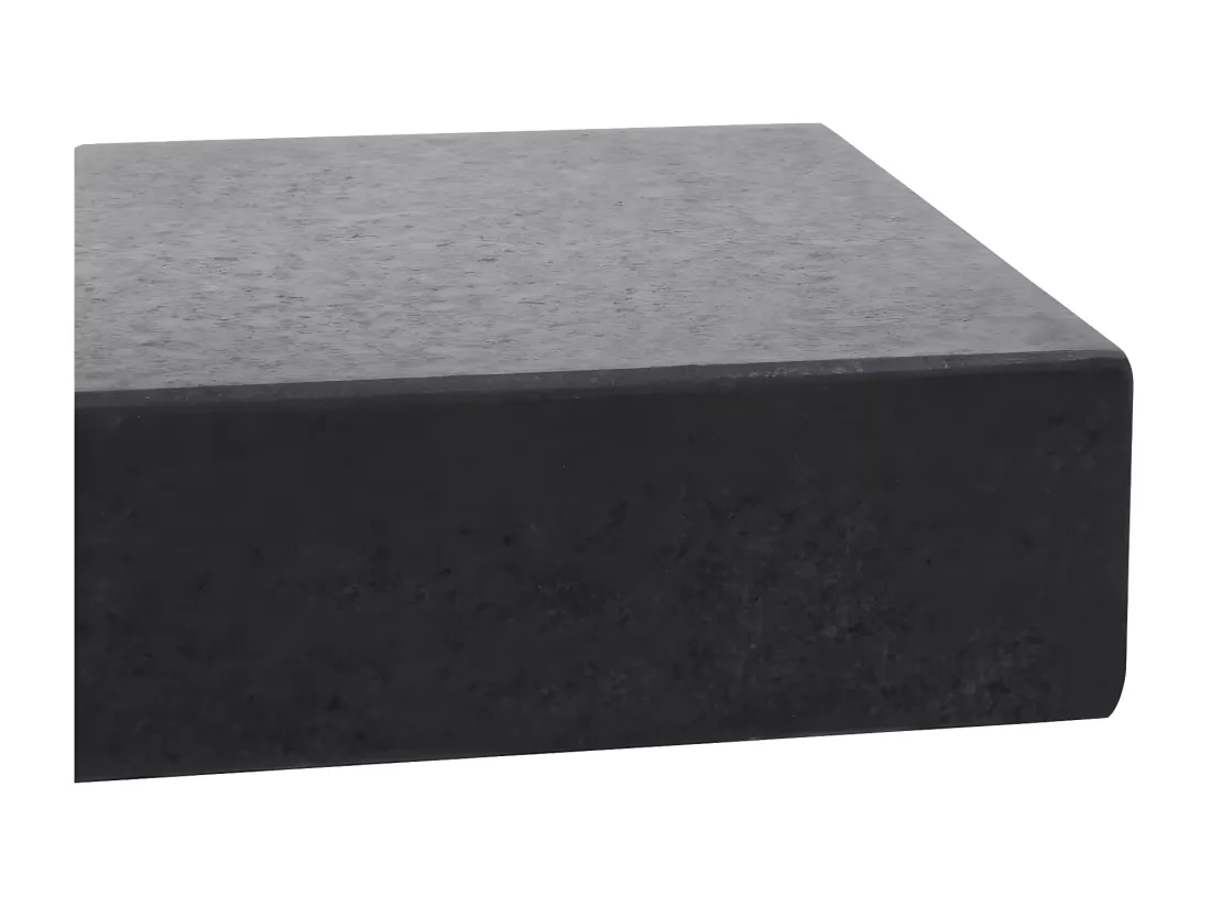 Prolenta Premium - Socle de parasol rectangulaire Granite 25 kg Noir