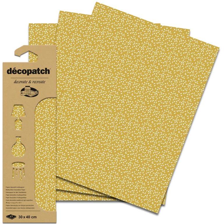 Pochette 3 Feuilles Foil Ref 889 - Or