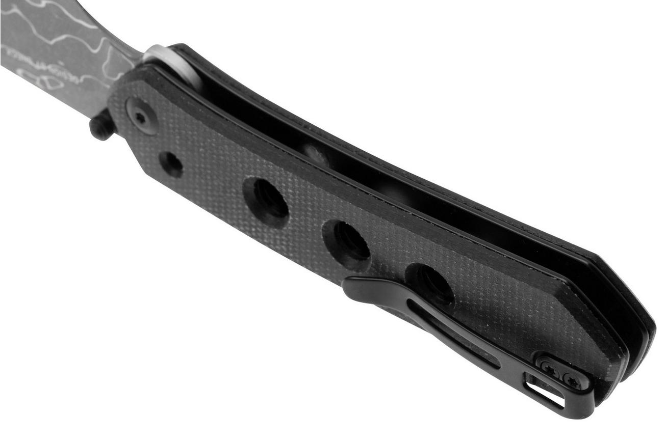 Civivi Vision FG C22036-DS2 Damascus, Black Canvas Micarta, zakmes